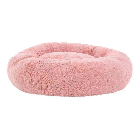 i.Pet Dog/Cat Bed 90cm Large Calming Soft Plush Pink - One Oasis