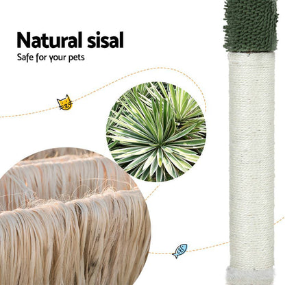 i.Pet Cat Tree 78cm Scratching Post Tower Green - One Oasis