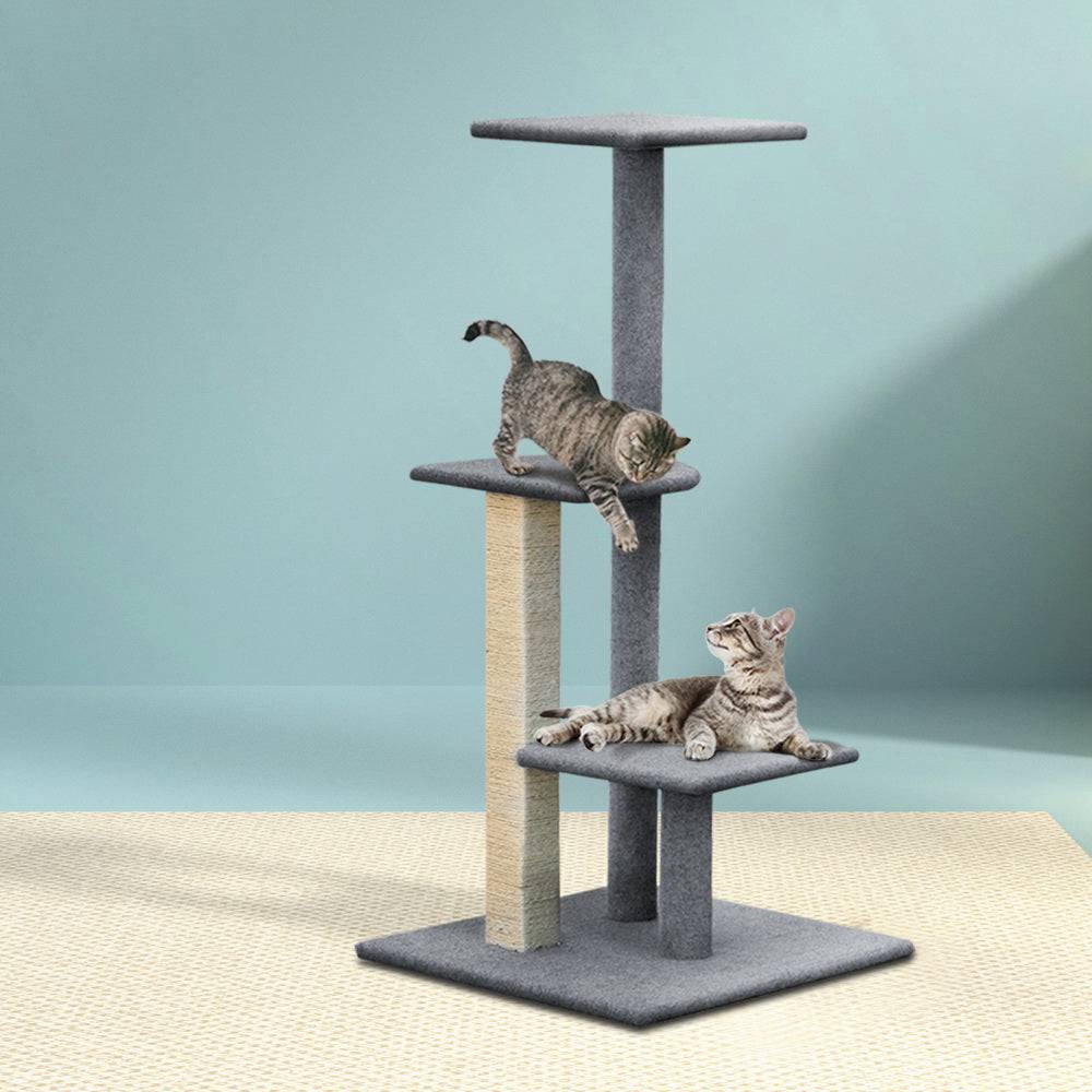 i.Pet Cat Tree 124cm Scratching Post Tower - One Oasis