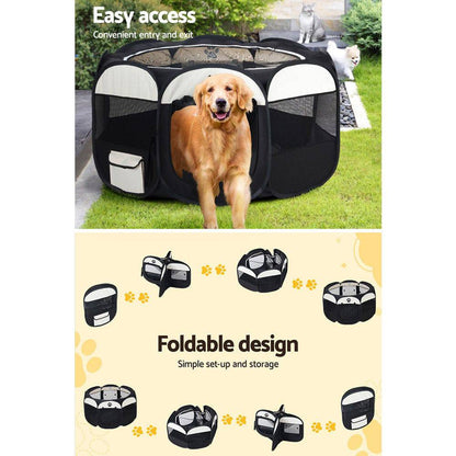 i.Pet Dog Playpen Tent Pet Crate Fence 3XL Enclosure - One Oasis