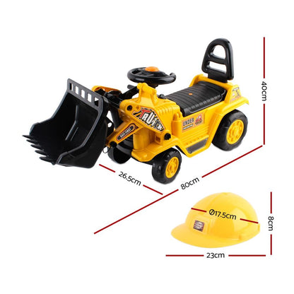 Keezi Ride On Car Toys Kids Excavator Bulldozer Sandpit Digger Car Pretend Play - One Oasis