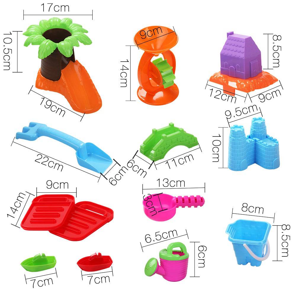 Keezi Kids Sandpit Pretend Play Set Sand Water Table Chair Outdoor Beach Toy - One Oasis