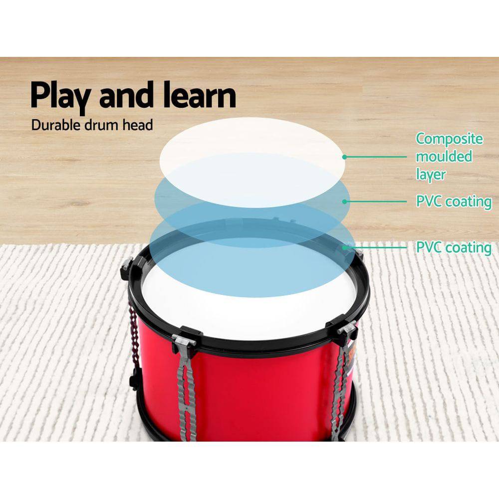 Keezi Kids 7 Drum Set Junior Drums Kit Musical Play Toys Childrens Mini Big Band - One Oasis