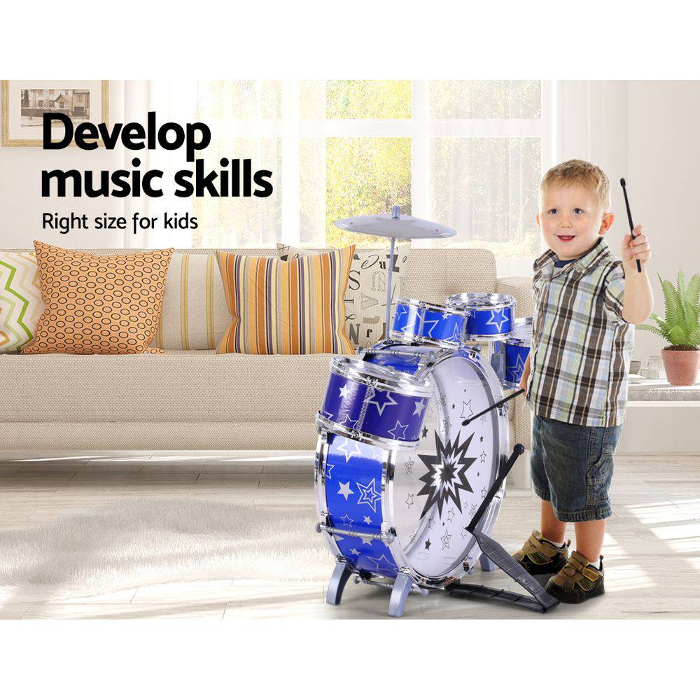 Keezi 11 Piece Kids Drum Set - One Oasis