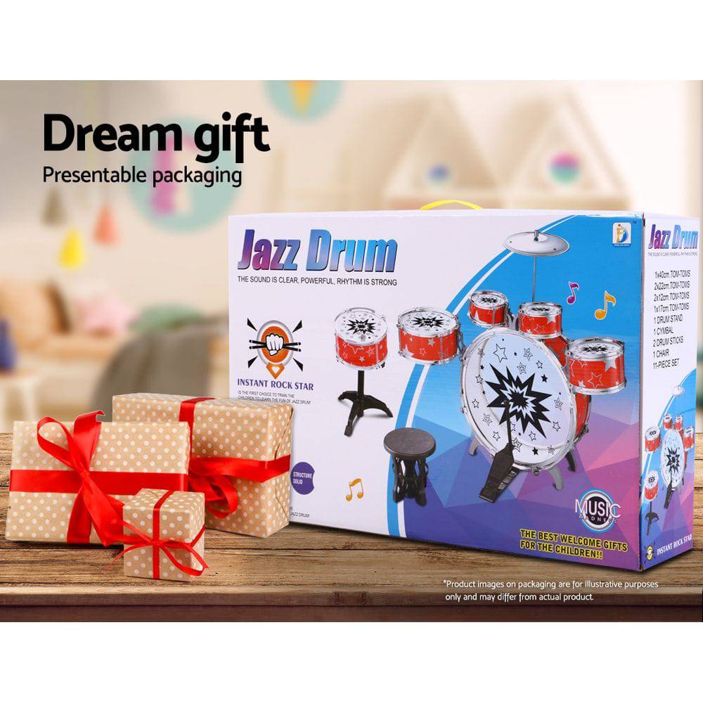 Keezi 11 Piece Kids Drum Set - One Oasis