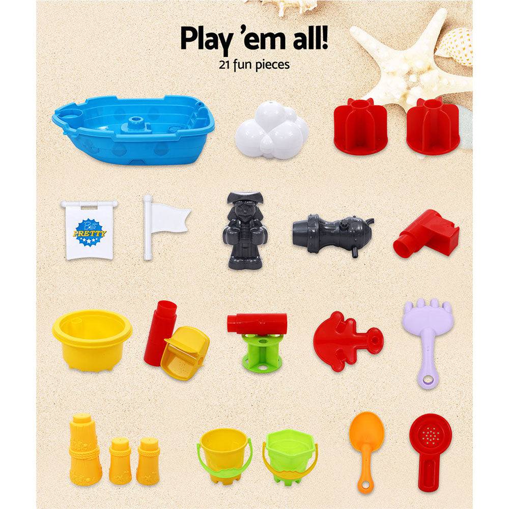 Keezi Kids Sandpit Pretend Play Set Outdoor Toys Water Table Activity Play Set - One Oasis