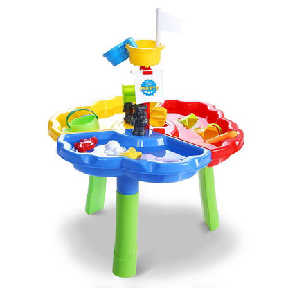 Keezi Kids Sandpit Pretend Play Set Outdoor Sand Water Table Beach Toy - One Oasis