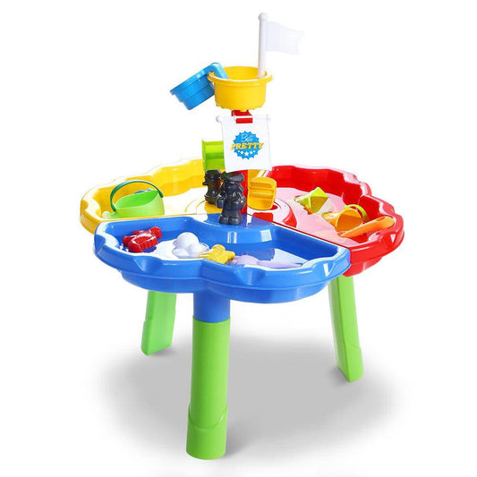 Keezi Kids Sandpit Pretend Play Set Outdoor Sand Water Table Beach Toy - One Oasis