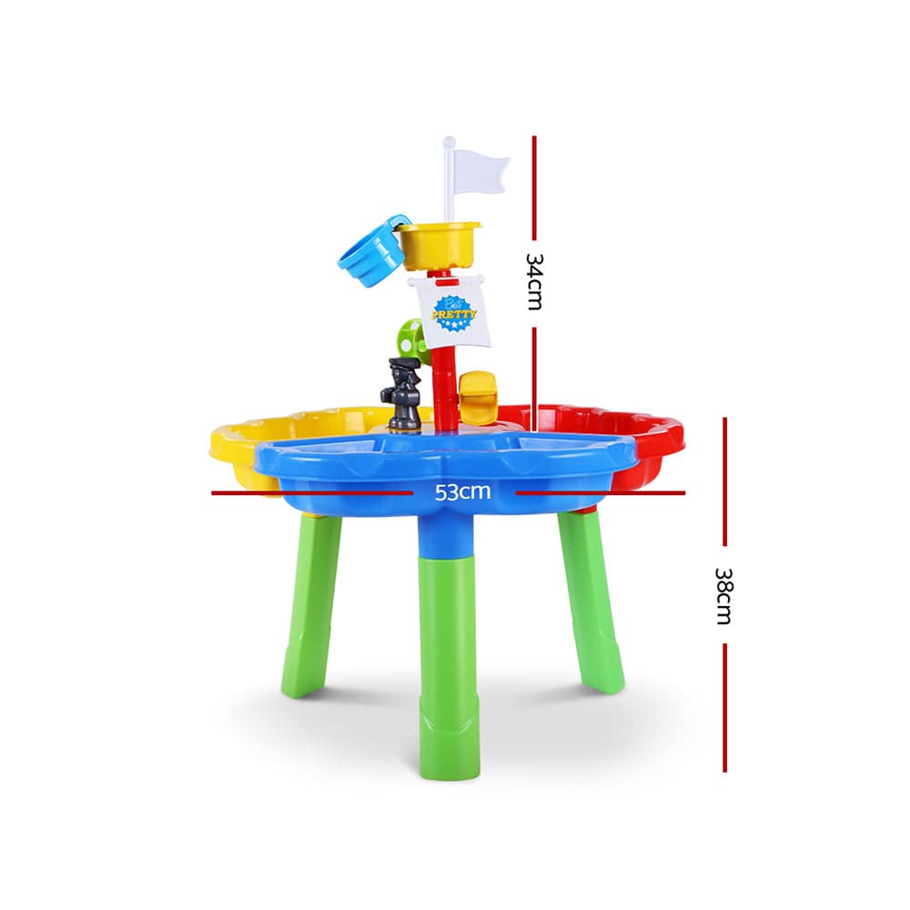 Keezi Kids Sandpit Pretend Play Set Outdoor Sand Water Table Beach Toy - One Oasis