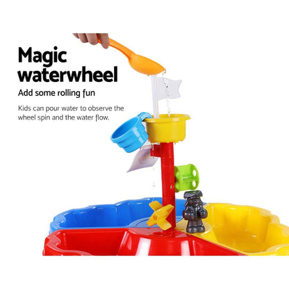 Keezi Kids Sandpit Pretend Play Set Outdoor Sand Water Table Beach Toy - One Oasis