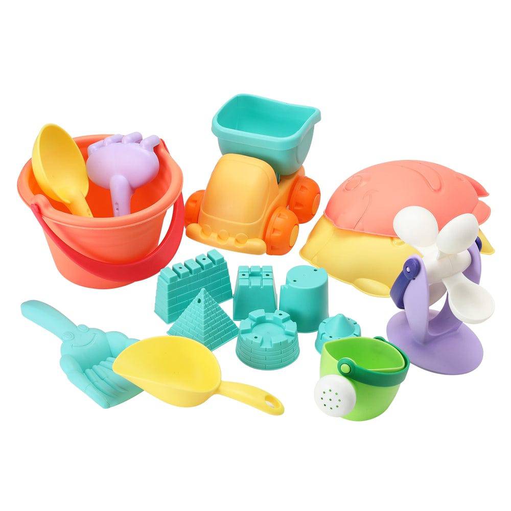 Keezi Kids Water Table Tool Kit Sand Truck Windmill Bucket Shovel Sandpit Toys - One Oasis