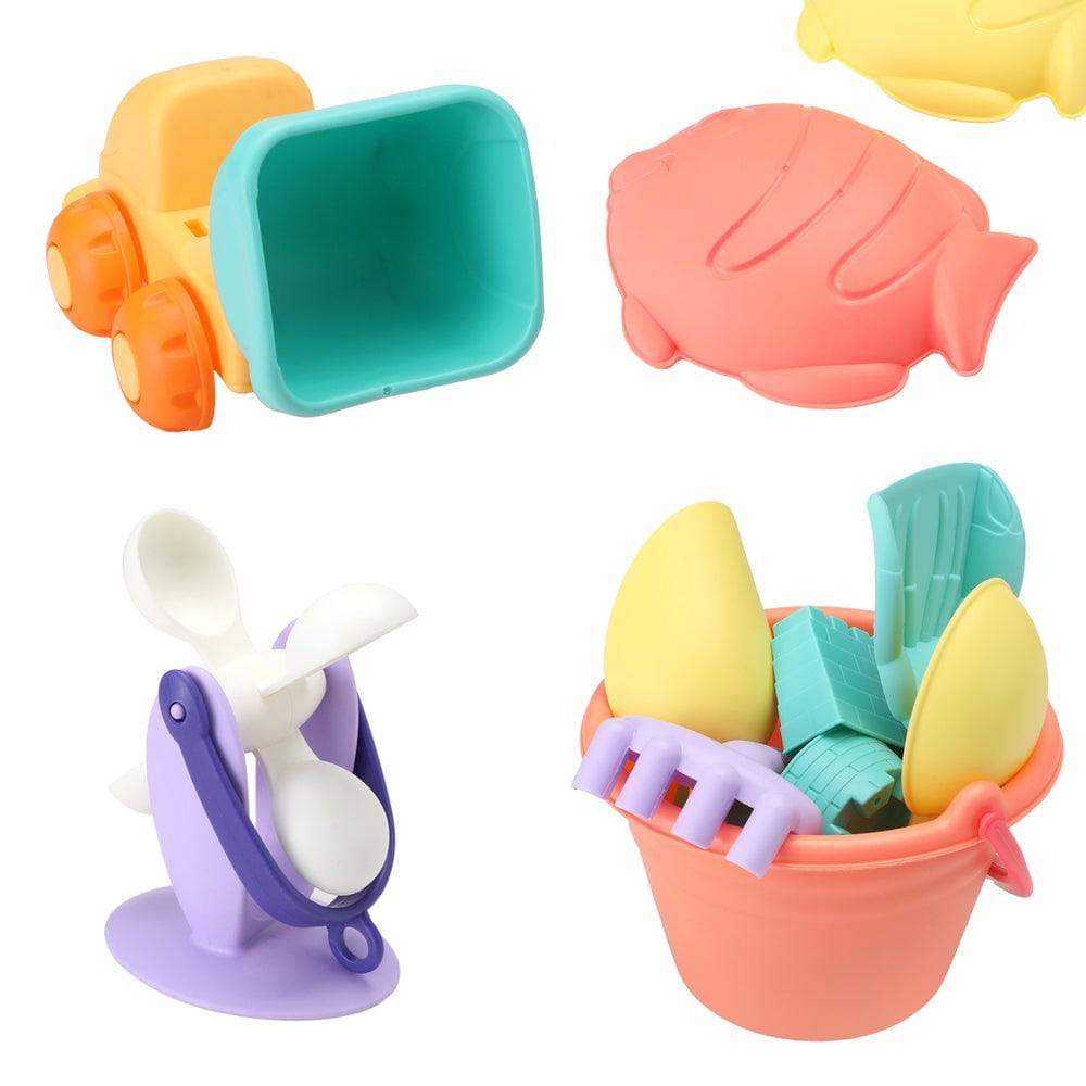 Keezi Kids Water Table Tool Kit Sand Truck Windmill Bucket Shovel Sandpit Toys - One Oasis