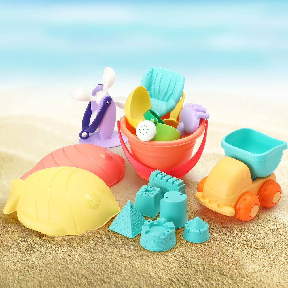 Keezi Kids Water Table Tool Kit Sand Truck Windmill Bucket Shovel Sandpit Toys - One Oasis