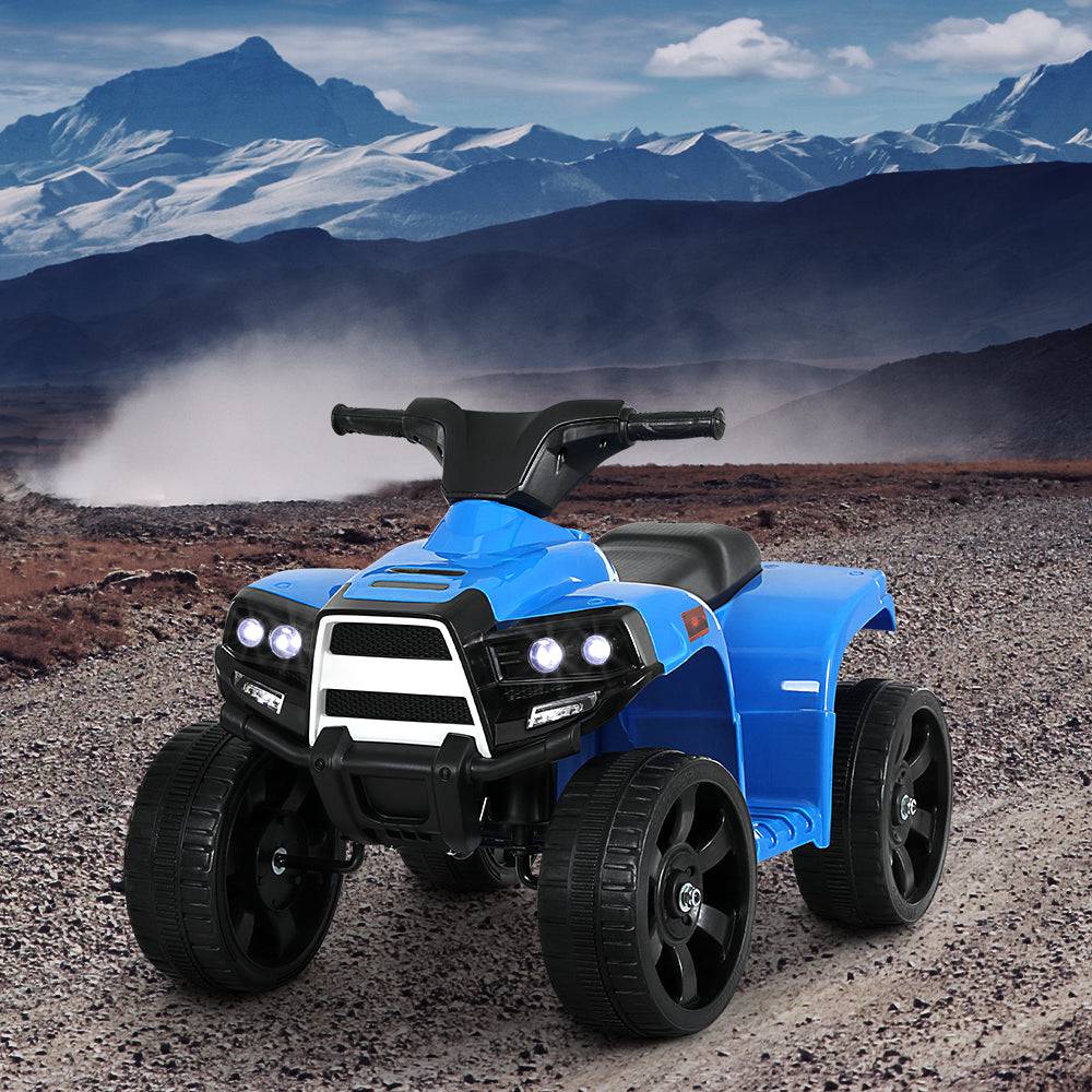 Rigo Kids Ride On ATV Quad Motorbike Car 4 Wheeler Electric Toys Battery Blue - One Oasis