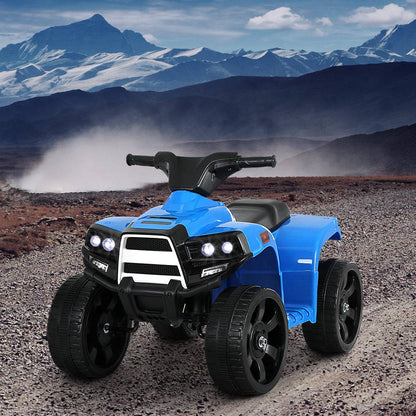 Rigo Kids Ride On ATV Quad Motorbike Car 4 Wheeler Electric Toys Battery Blue - One Oasis