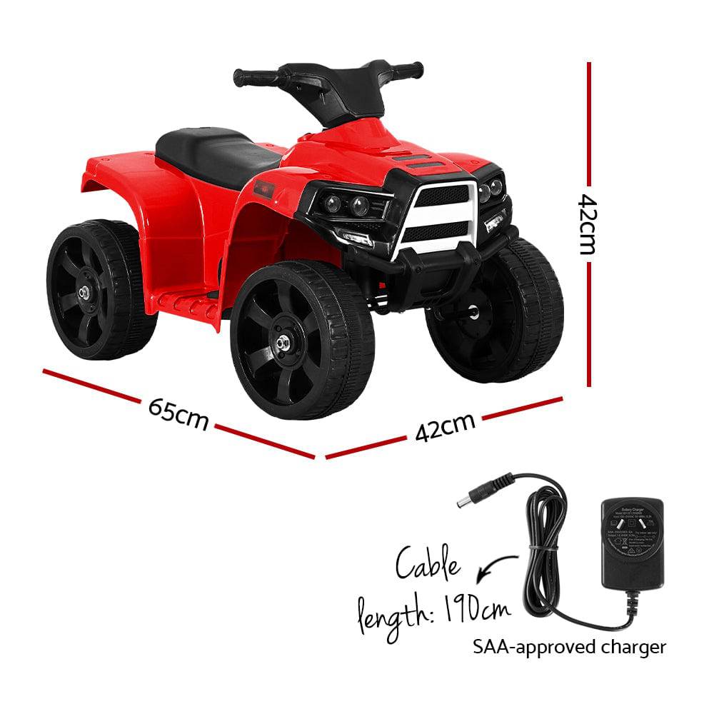 Rigo Kids Ride On ATV Quad Motorbike Car 4 Wheeler Electric Toys Battery Red - One Oasis