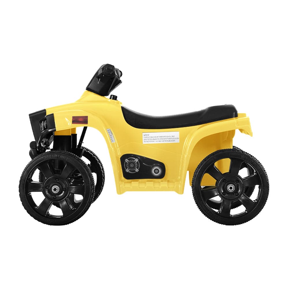 Rigo Kids Ride On ATV Quad Motorbike Car 4 Wheeler Electric Toys Battery Yellow - One Oasis