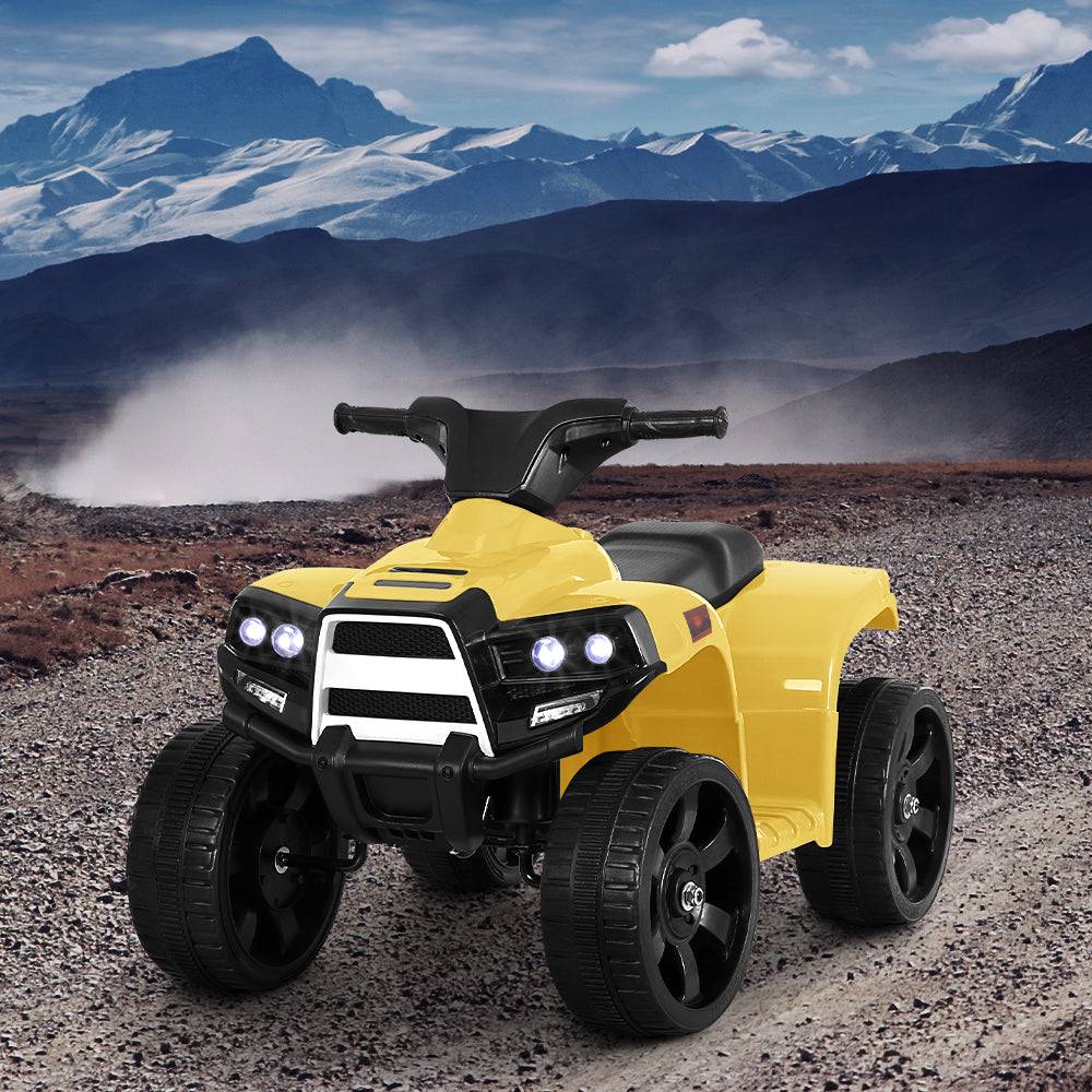 Rigo Kids Ride On ATV Quad Motorbike Car 4 Wheeler Electric Toys Battery Yellow - One Oasis