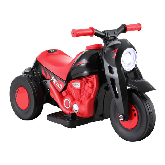 Rigo Kids Ride On Car Motorcycle Motorbike with Bubble Maker Electric Toy 6V Red - One Oasis