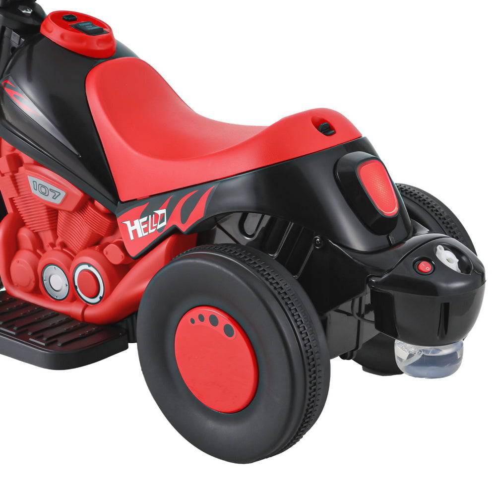 Rigo Kids Ride On Car Motorcycle Motorbike with Bubble Maker Electric Toy 6V Red - One Oasis