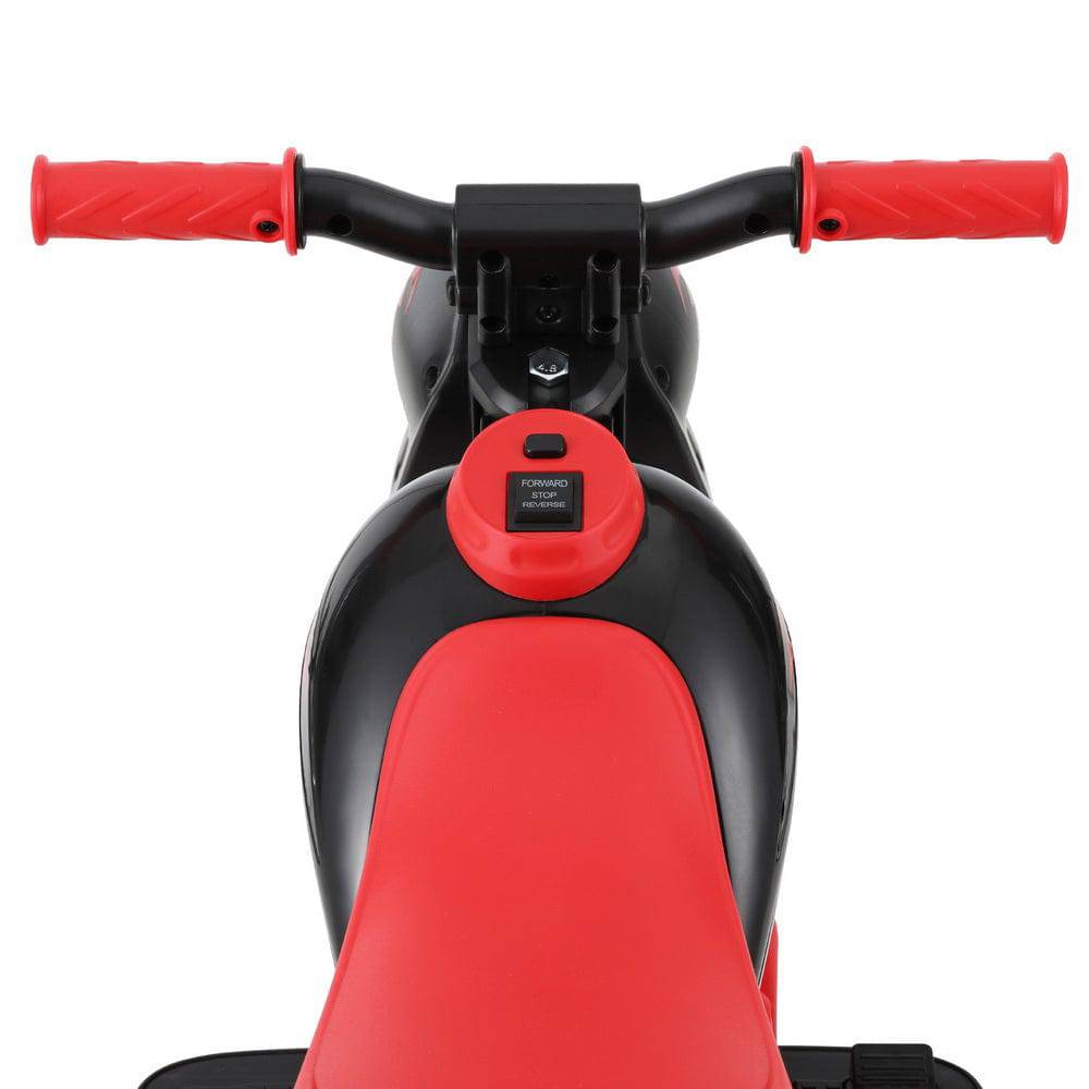 Rigo Kids Ride On Car Motorcycle Motorbike with Bubble Maker Electric Toy 6V Red - One Oasis