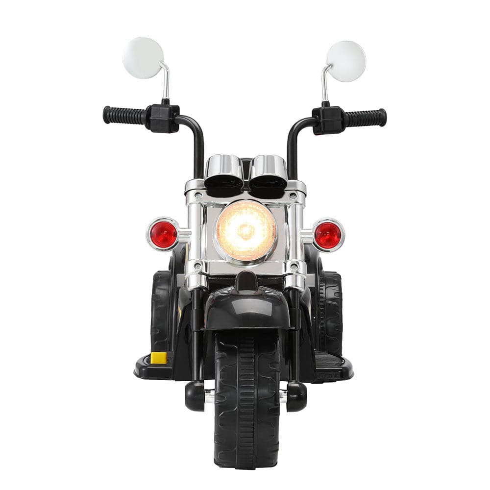 Rigo Kids Ride On Car Motorcycle Motorbike Electric Toys Horn Music 6V Black - One Oasis