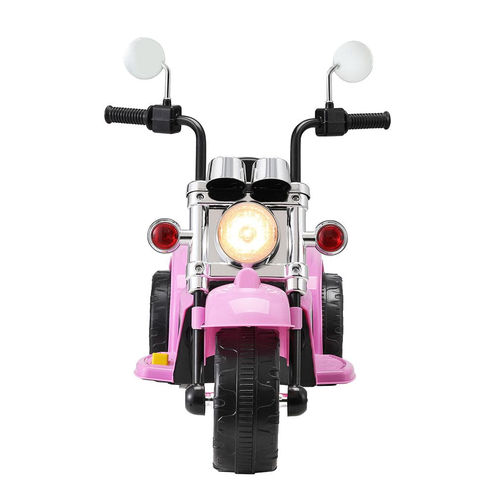 Rigo Kids Ride On Car Motorcycle Motorbike Electric Toys Horn Music 6V Pink - One Oasis