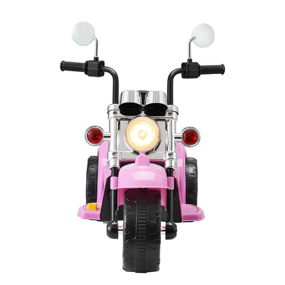 Rigo Kids Ride On Car Motorcycle Motorbike Electric Toys Horn Music 6V Pink - One Oasis
