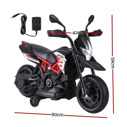 Kids Electric Ride On Car Motorcycle Motorbike Aprilia Licensed Dorsoduro 900 - One Oasis
