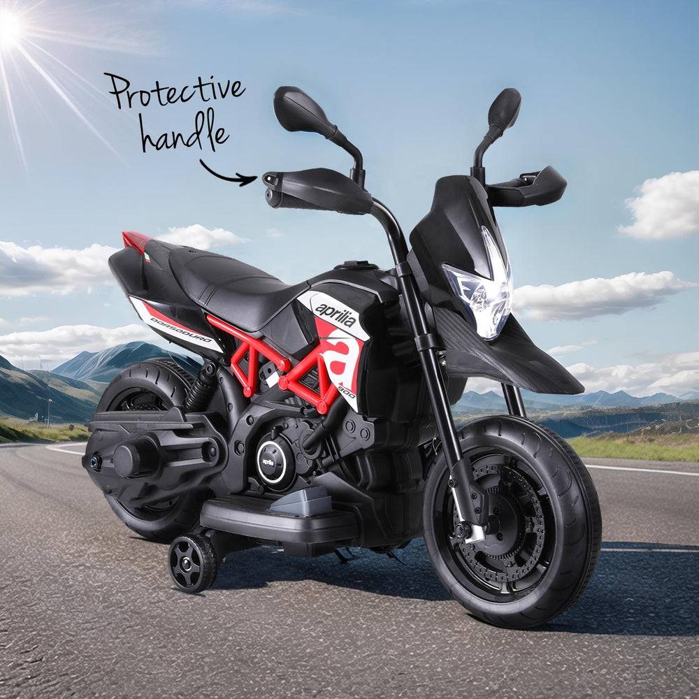 Kids Electric Ride On Car Motorcycle Motorbike Aprilia Licensed Dorsoduro 900 - One Oasis
