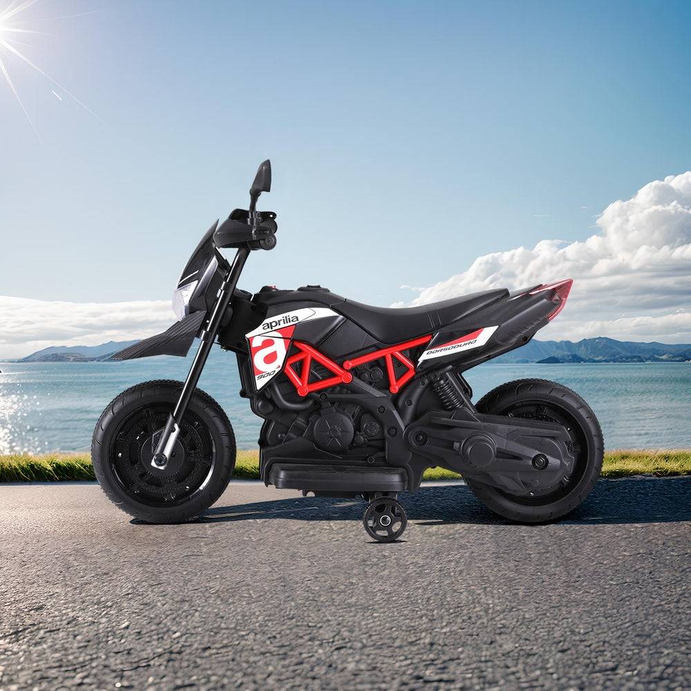 Kids Electric Ride On Car Motorcycle Motorbike Aprilia Licensed Dorsoduro 900 - One Oasis