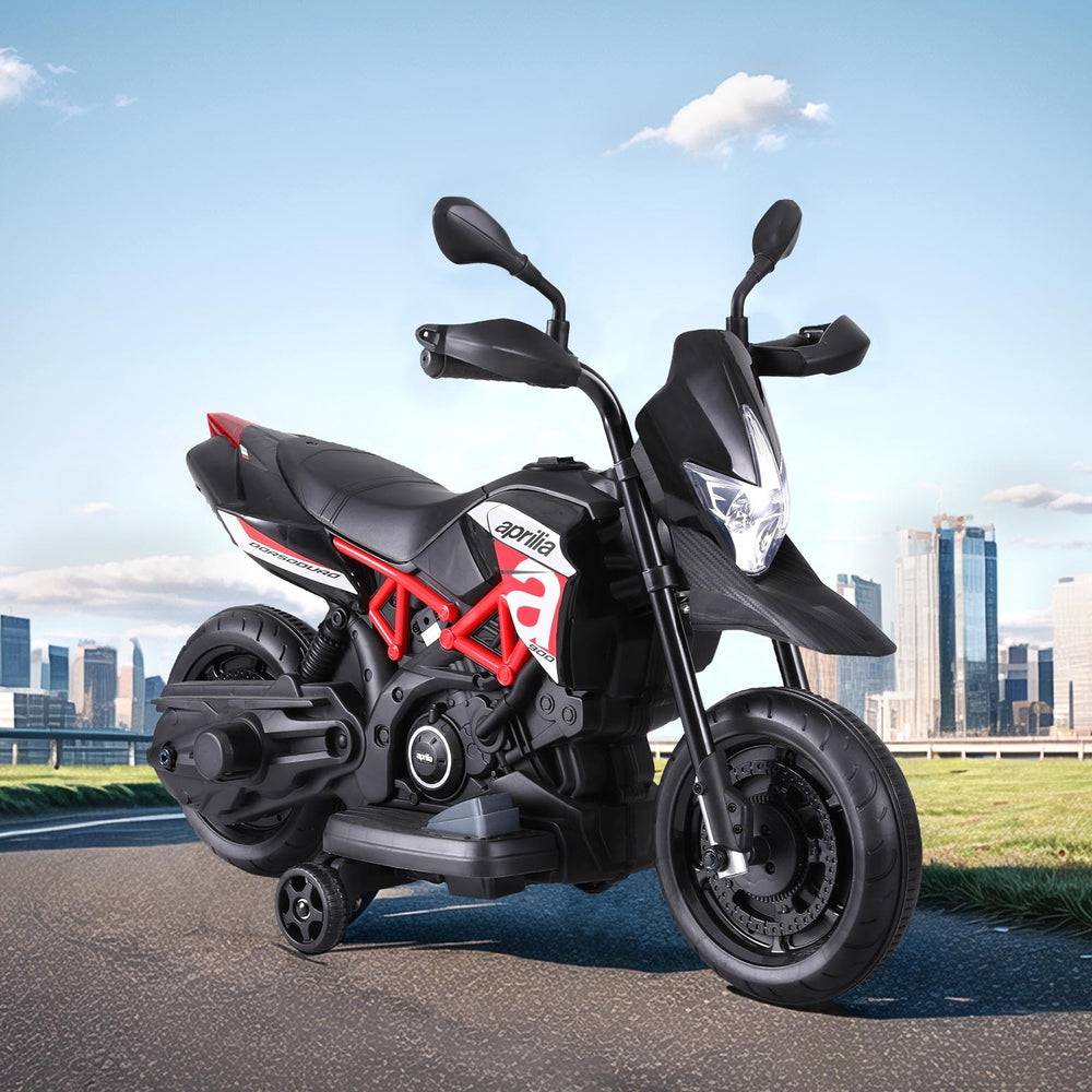 Kids Electric Ride On Car Motorcycle Motorbike Aprilia Licensed Dorsoduro 900 - One Oasis