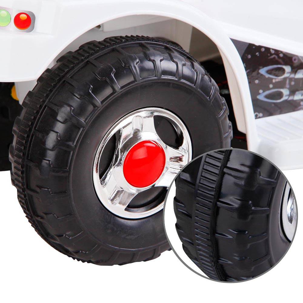 Rigo Kids Electric Ride On Police Motorcycle Motorbike 6V Battery White - One Oasis