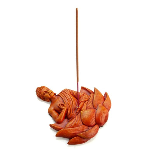 Orange Buddha Incense Burner - One Oasis