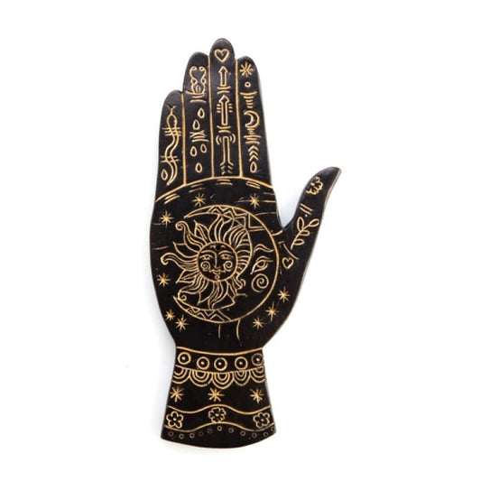 Gold Palmistry Incense Burner - One Oasis