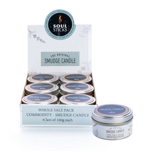 Soul Sticks White Sage and Cinnamon Smudge Candle (SENT AT RANDOM) - One Oasis