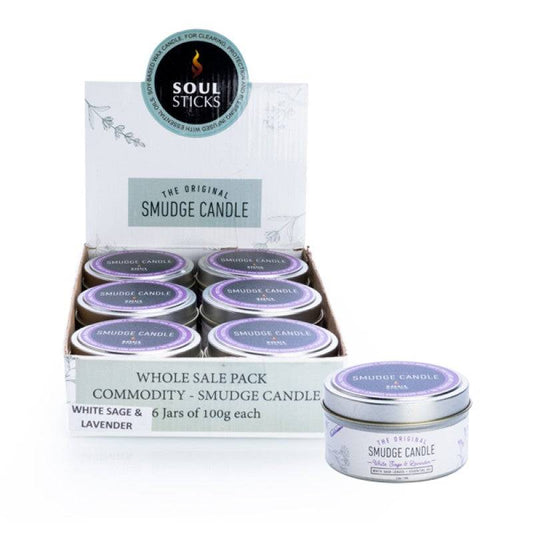Soul Sticks White Sage and Lavender Smudge Candle (PRICE IS FOR ONE ITEM)) - One Oasis