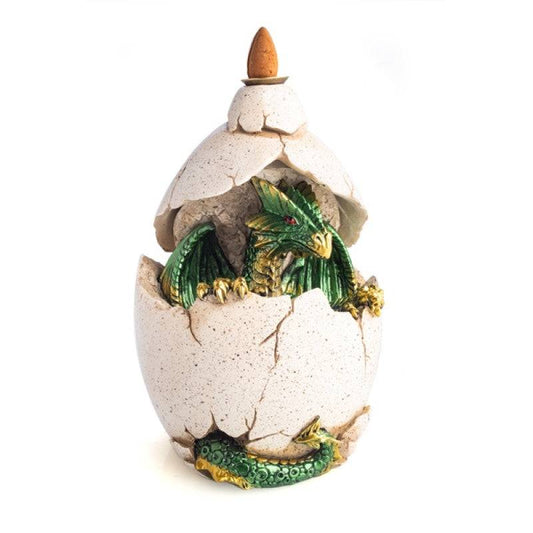 Hatching Dragon Backflow Incense Burner with LED Light - One Oasis