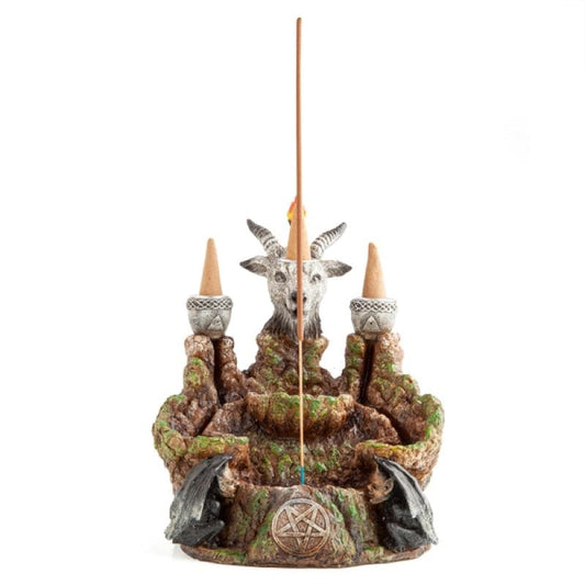 Baphomet Mountain LED Backflow Incense Burner - One Oasis