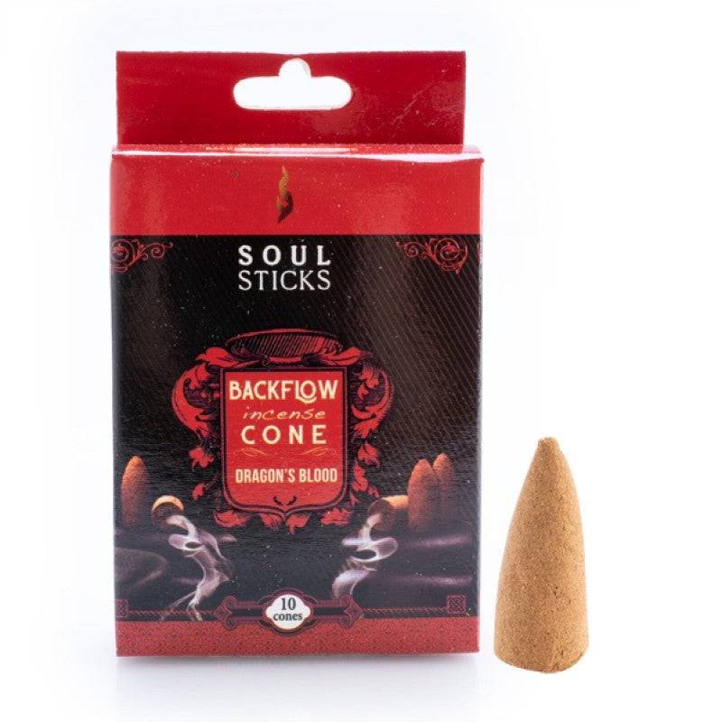 Soul Sticks Dragon's Blood Backflow Incense Cone - Set of 10 - One Oasis