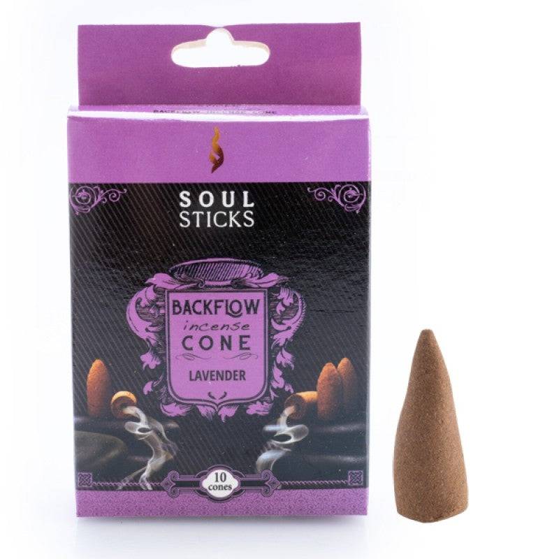 Soul Sticks Lavender Backflow Incense Cone - Set of 10 - One Oasis