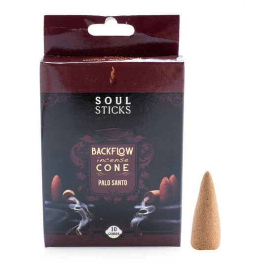 Soul Sticks Palo Santo Backflow Incense Cone - Set of 10 - One Oasis