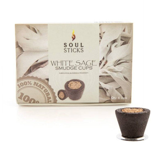 Soul Sticks White Sage Incense Cup - Set of 6 - One Oasis