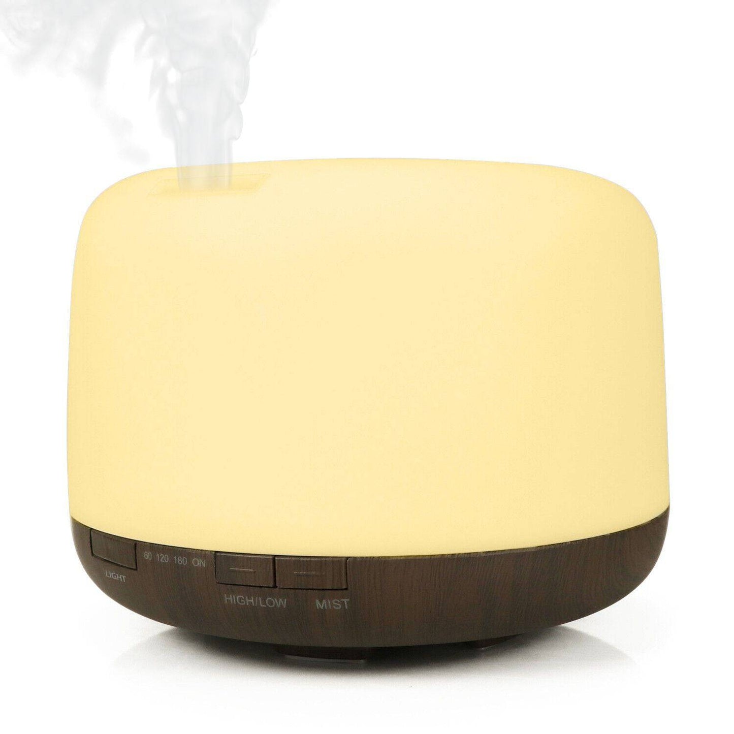 GOMINIMO 5 in1 LED Aromatherapy Essential Oil Diffuser 500ml (Dark Wood Base) - One Oasis