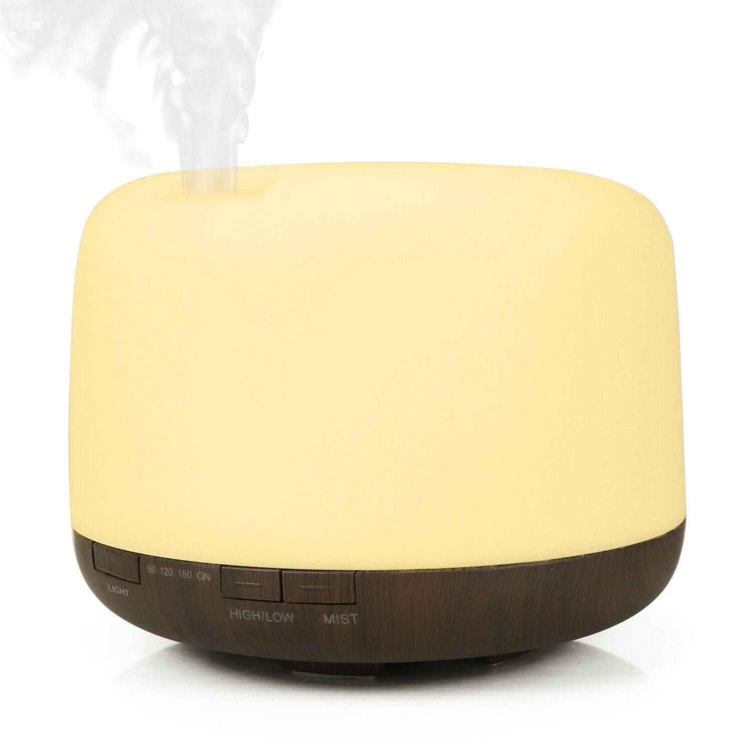 GOMINIMO 5 in1 LED Aromatherapy Essential Oil Diffuser 500ml (Dark Wood Base) - One Oasis