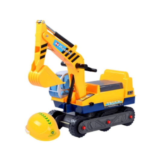 GOMINIMO Kids Ride On Sand Excavator Toy Car with Helmet - One Oasis