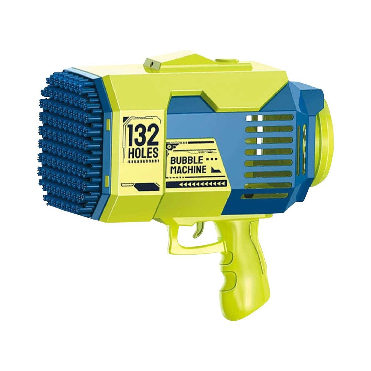 GOMINIMO 132 Holes Bubbles Machine Gun for Kids (Dark Blue and Green) - One Oasis