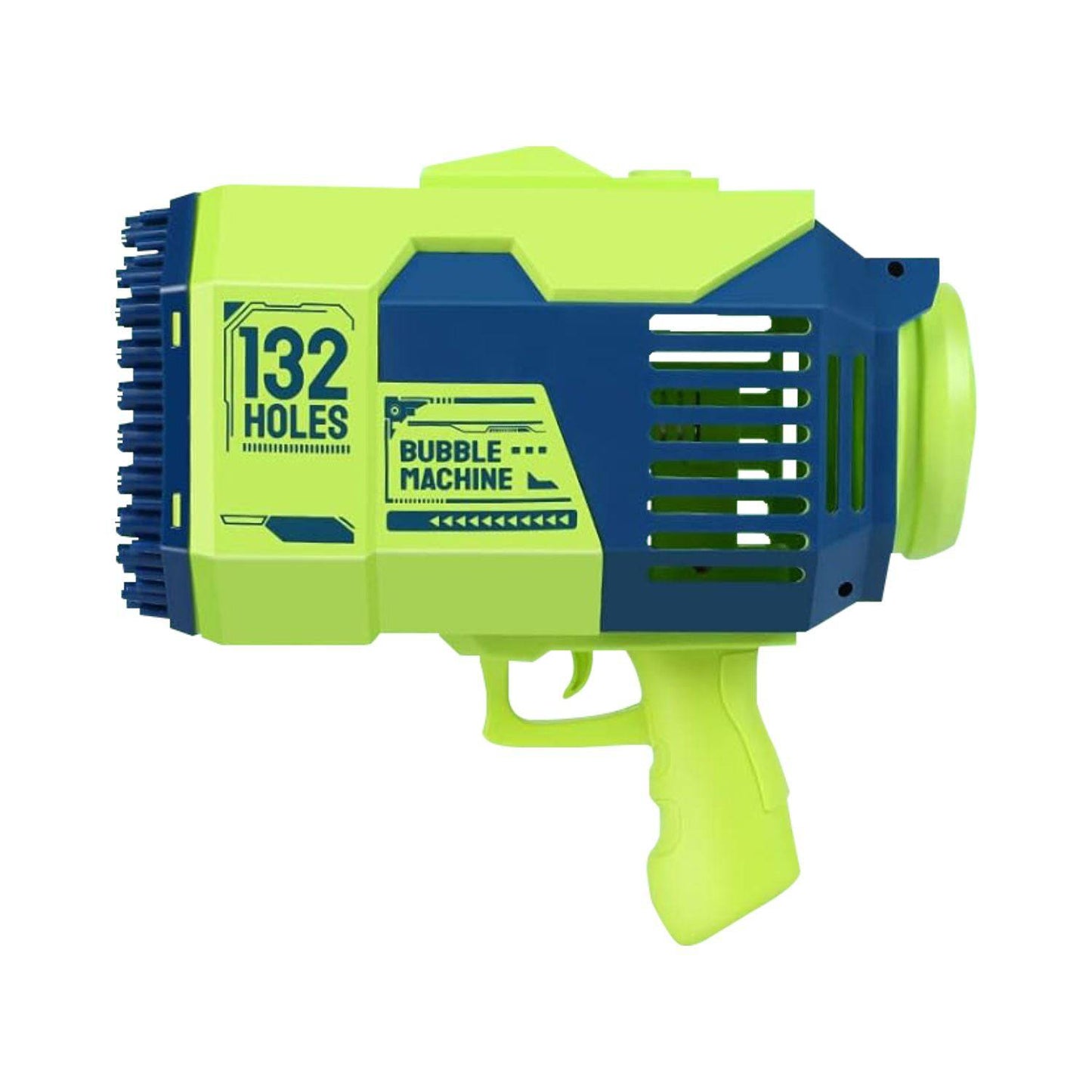 GOMINIMO 132 Holes Bubbles Machine Gun for Kids (Dark Blue and Green) - One Oasis