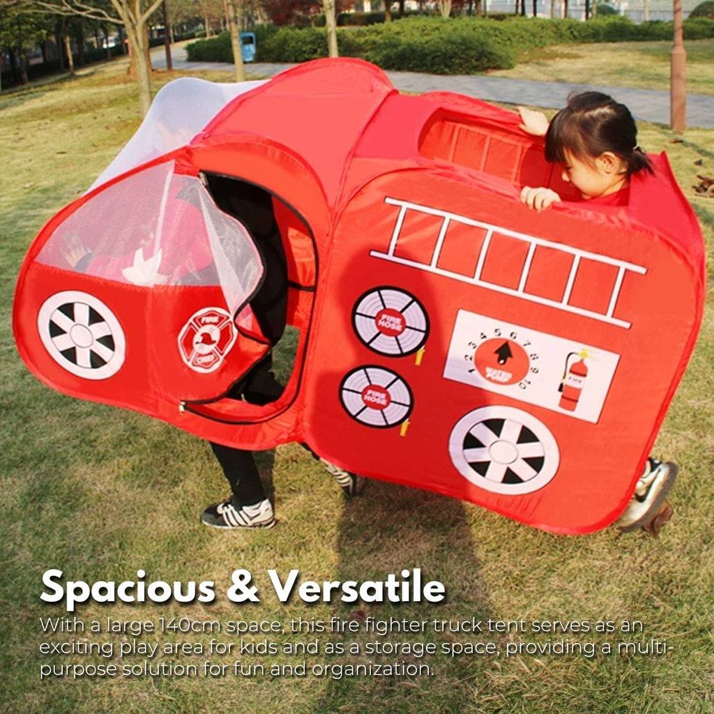 GOMINIMO Kids Fire fighting truck Tent (Red) - One Oasis
