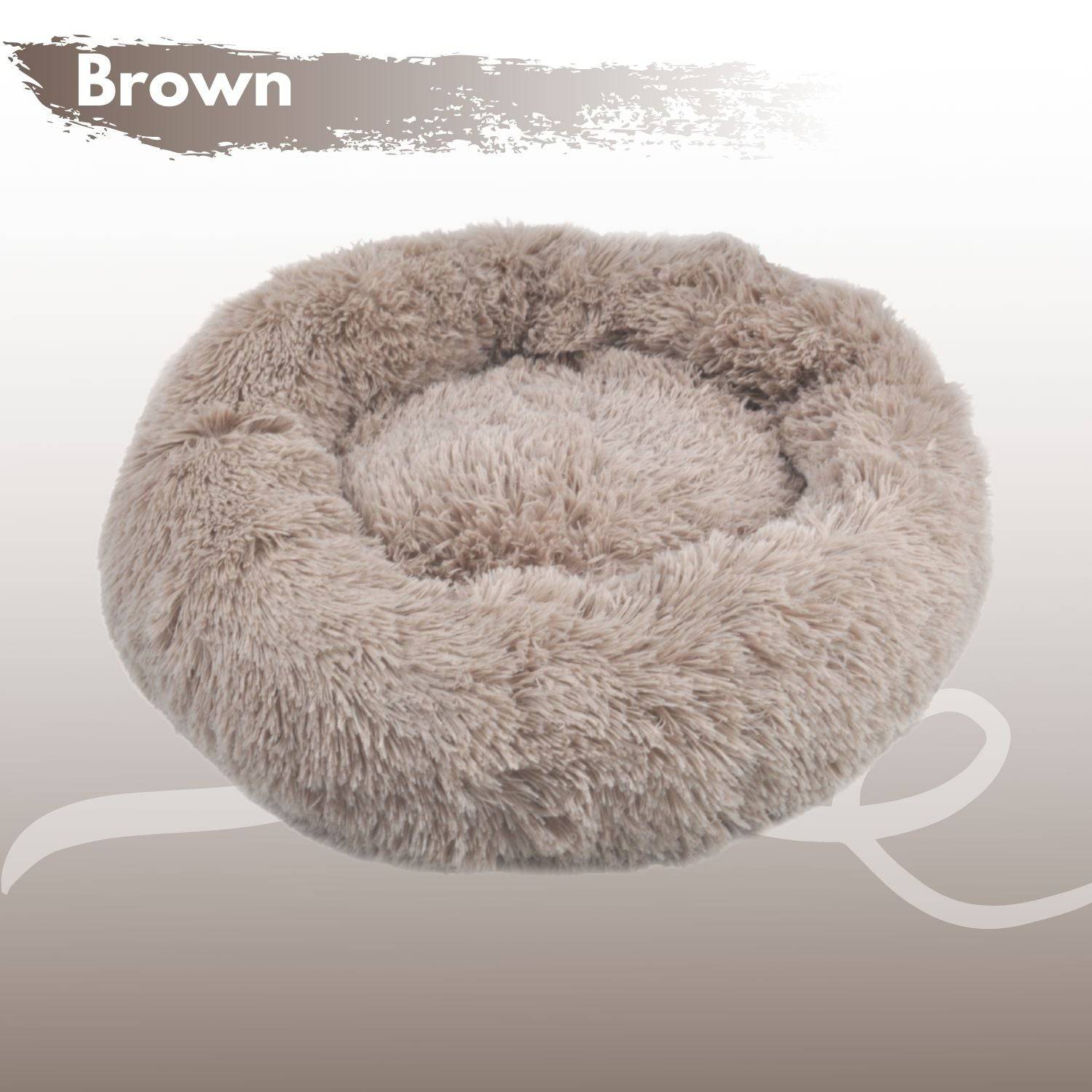 Floofi Pet Bed 80cm (Brown) - One Oasis